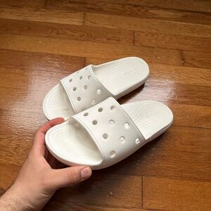 Womens Like New White Crocs